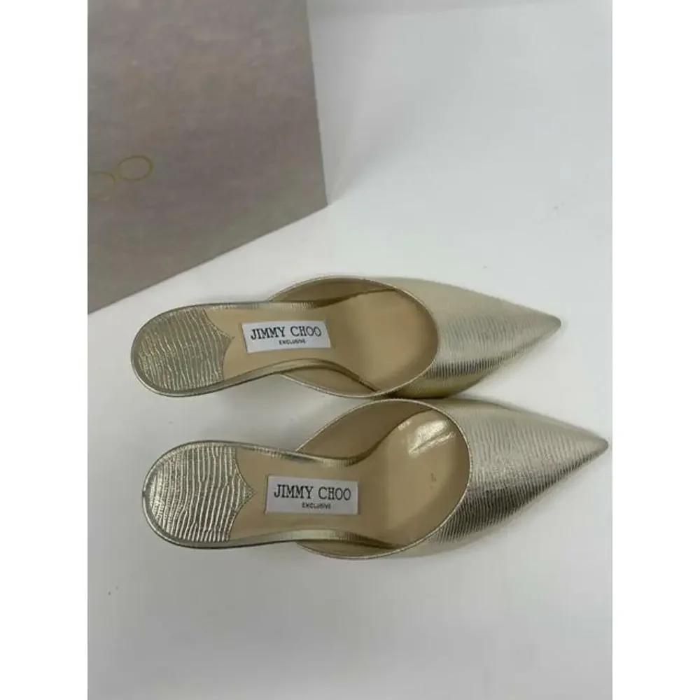 Jimmy Choo Women's Rav 65 Pointed Toe High Heel Mules IT 36 US 6